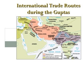 International Trade Routes during the Guptas 