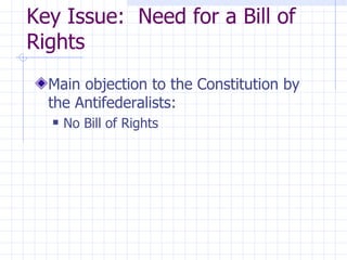 7.4 Ratification and the Bill of Rights | PPT