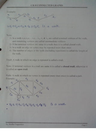 Chapter 7: CONNECTED GRAPHS