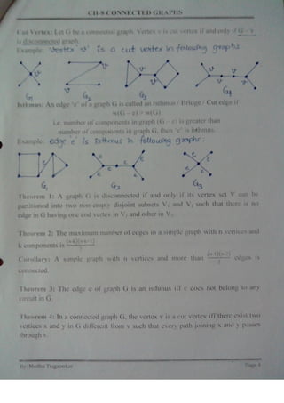 Chapter 7: CONNECTED GRAPHS