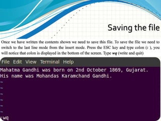 Vim Editor And Basic Scripting (Ch-7) | PPTX