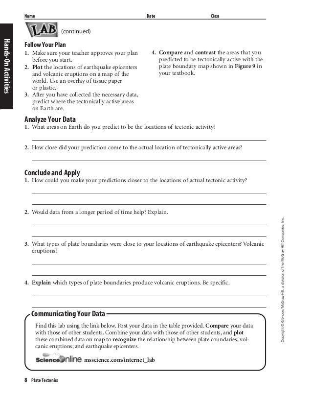 Ch. 7 glencoe worksheets