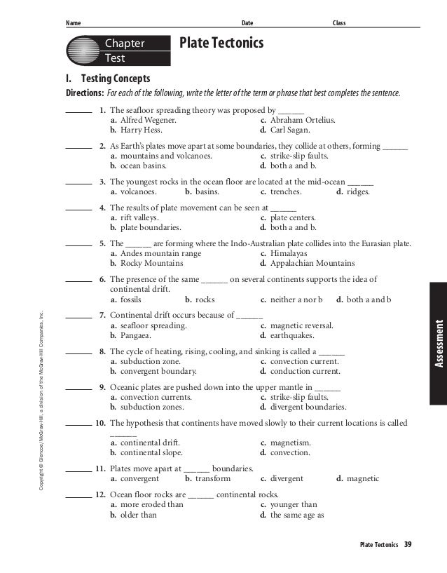 Mapping The Ocean Floor Worksheet Answer Key | Review Home Decor