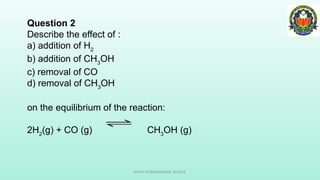 Equilibrium class 11th slideshow with all concepts | PPTX