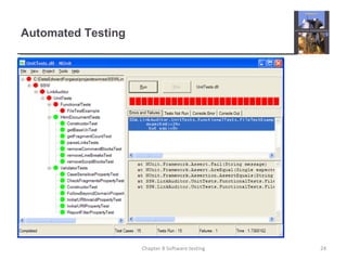 Automated Testing
Chapter 8 Software testing 24
 