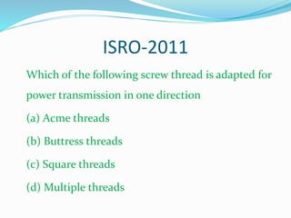 Ch 8.2 screw thread manufacturing (1) | PPTX