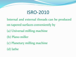 Ch 8.2 screw thread manufacturing (1) | PPTX