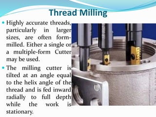 Ch 8.2 screw thread manufacturing (1) | PPTX