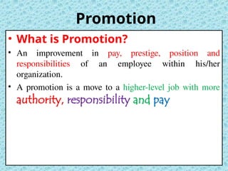 Position Promotion Management Chapter - 8 Human Resource Management.ppt