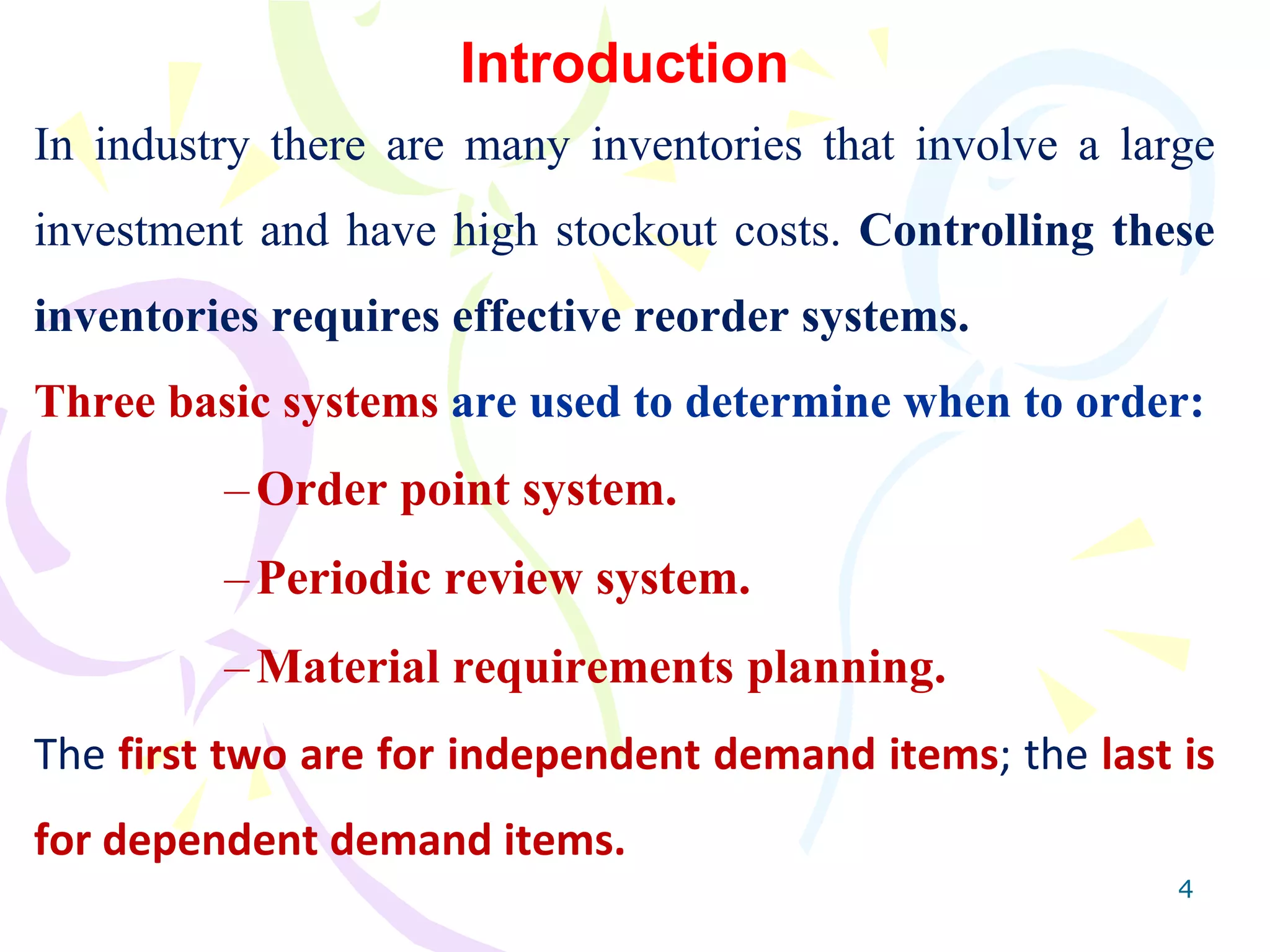 Independent Demand Example Ch-8_Independent Demand Ordering System.ppt