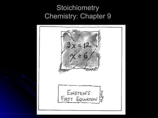 Stoichiometry Chemistry: Chapter 9 