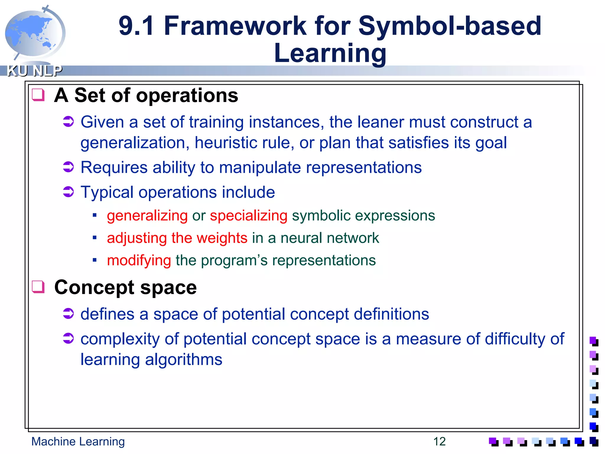 Ch 9-1.Machine Learning: Symbol-based | PPT