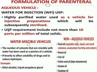 Ch  parenteral dosage form & its classification