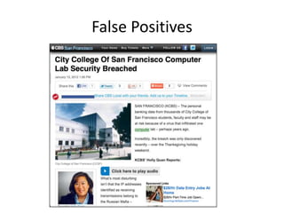 False Positives
 