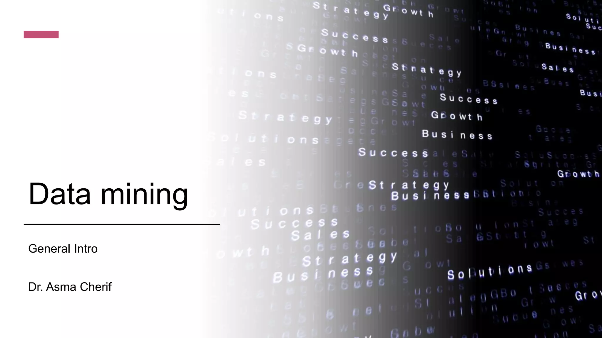 Data Mining Intro