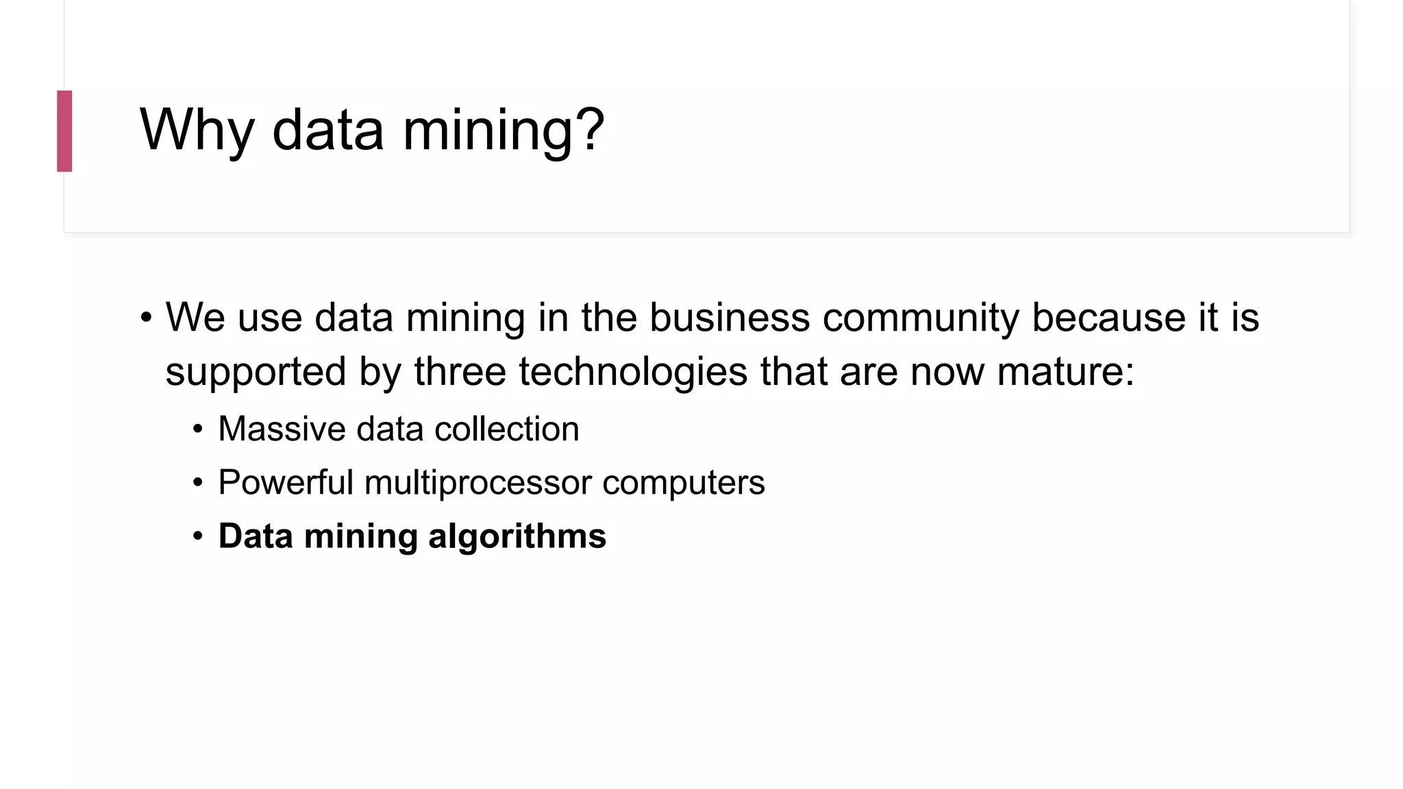 Data Mining Intro
