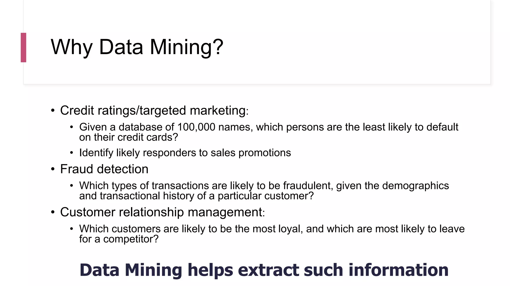 Data Mining Intro