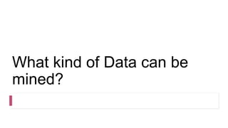 Data Mining Intro