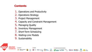 Comprehensive Overview of Production and Operations Management ...