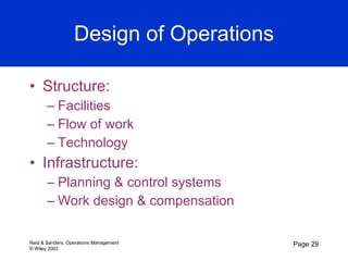 Production and Operations Management- Chapters 1-8 | PPT