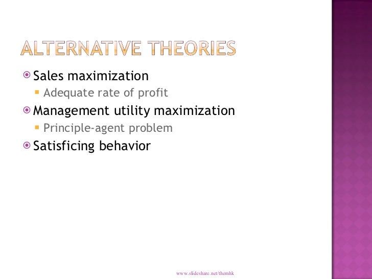 alternative theories to profit maximization essay Writing sample of essay on a given topic importance of profit maximization importance of profit maximization (essay that can be used as an alternative on. alternative theories to profit maximization essay Writing sample of essay on a given topic importance of profit maximization importance of profit maximization (essay that can be used as an alternative on.
