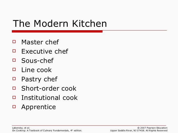 Restaurant Kitchen Brigade ch 01 professionalism Restaurant Kitchen Brigade ch 01 professionalism