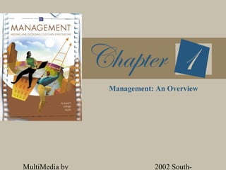 Management: An Overview




MultiMedia by              2002 South-
 