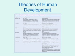 Theories of Human
  Development
 