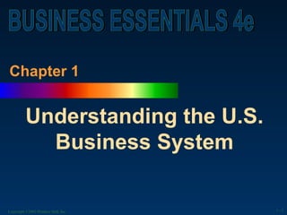 Chapter 1 Understanding the U.S. Business System 