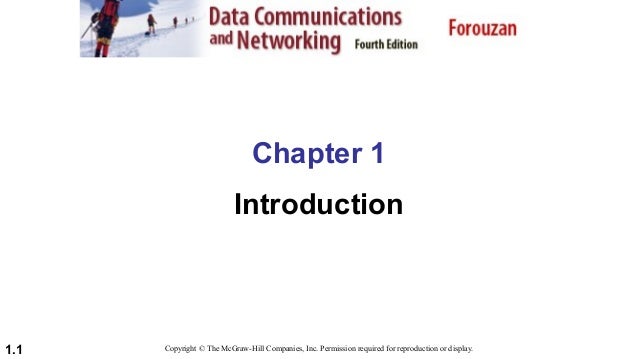 Chapter 1 Introduction To Data Communication And Networks - 