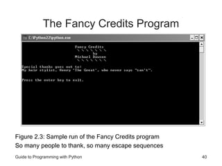 Python Programming | PPT