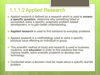 Ch01 The Role of Business Research | PPT