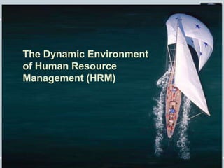 Fundamentals of Human Resource Management, 10/e, DeCenzo/Robbins
The Dynamic Environment
of Human Resource
Management (HRM)
 