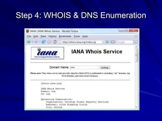 Step 4: WHOIS & DNS Enumeration
 