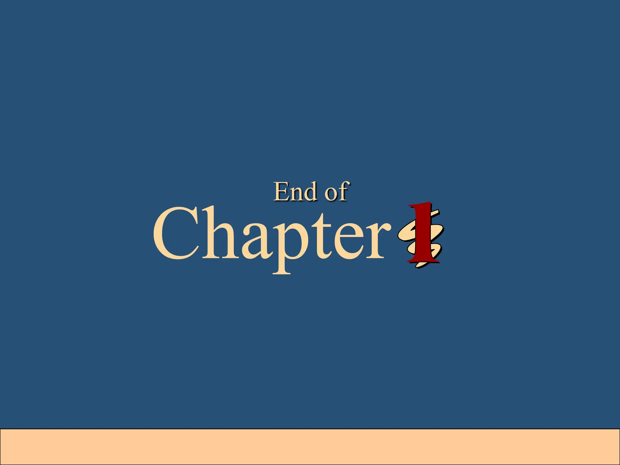 1-34
Chapter
End of
 