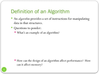 Chapter one data structure and algorithm s | PPT | Free Download