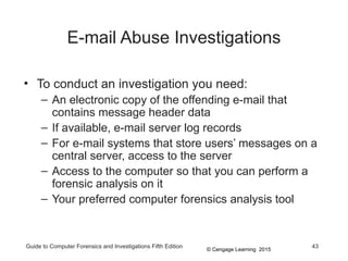 Computer Email Log For Evidence guide to the digital forensic and investigation | PPT