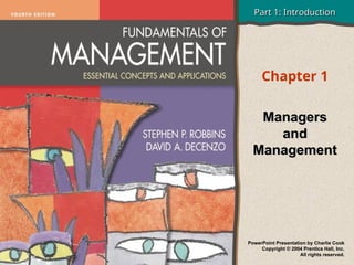 Chapter 1 - Fundamental - Managers and Management | PPT