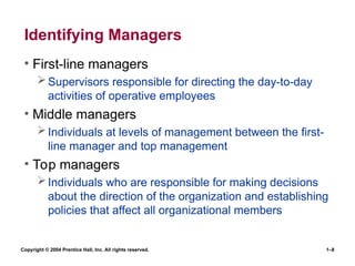Chapter 1 - Fundamental - Managers and Management | PPT