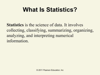 Introduction to Basic Statistics Data and Statistical Thinking | PPT