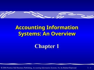 An Overview of Accounting Information Systems | PPT