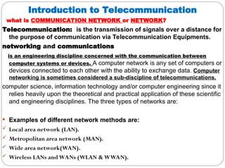 Comprehensive Introduction to Telecommunication Networks and Data ...