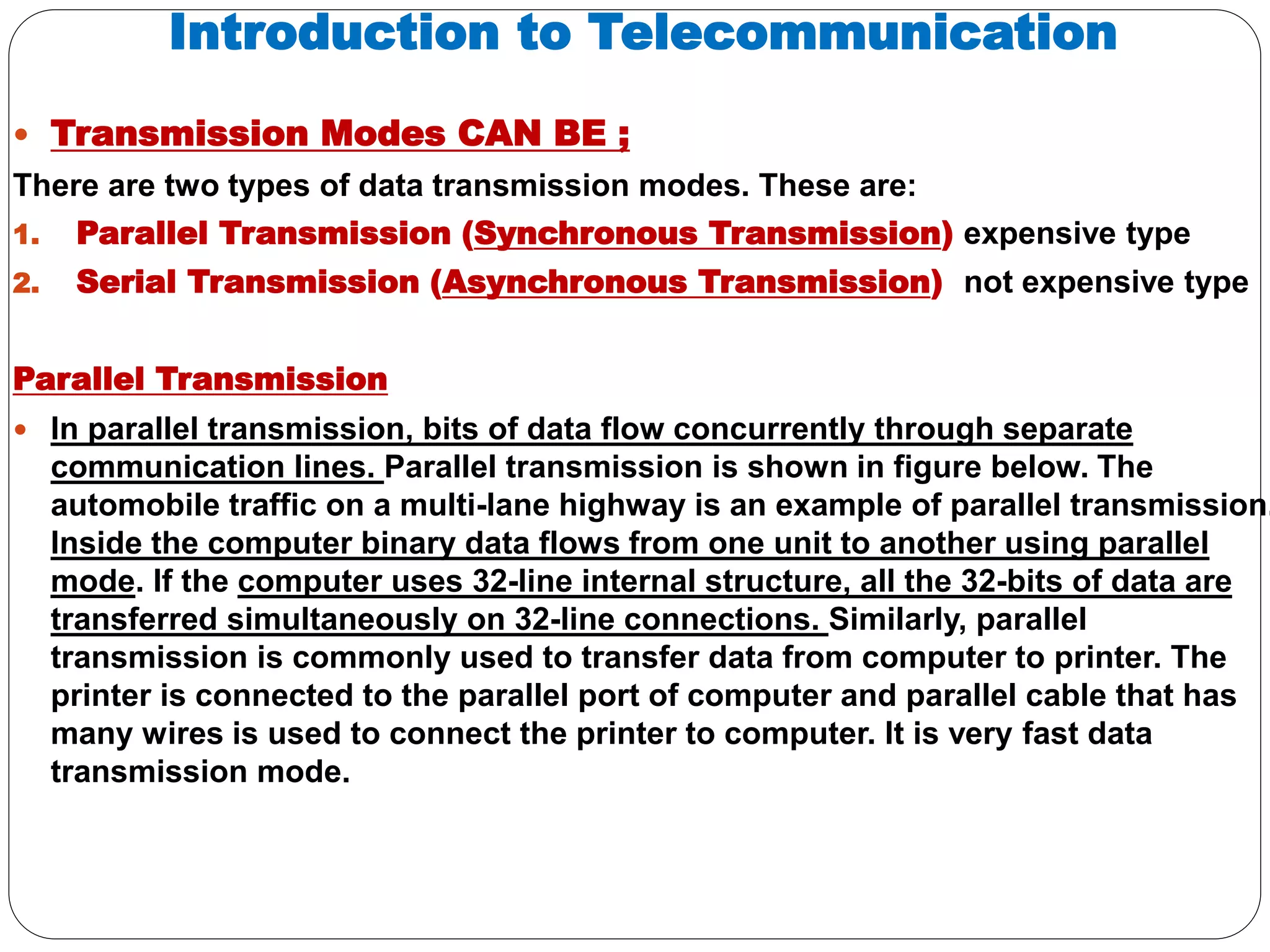 Ch 01 part 1 - basic elements of telecommunication systems | PPT
