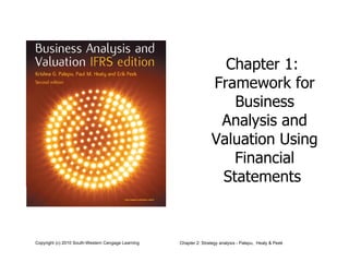 Chapter 1:  Framework for Business Analysis and Valuation Using Financial Statements  