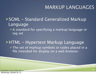 Ch. 1 HTML5, CIS 110 13F | PDF