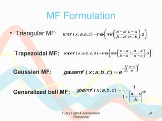 Fuzzy logic in approximate Reasoning | PPT