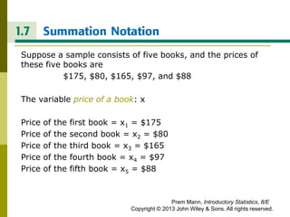 Summation Process Statistics Ch01 INTRODUCTION TO STATISTICS.pptx