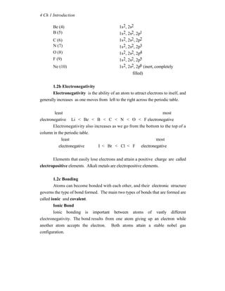 CHAPTER 1 INTRODUCTION TO ORGANIC CHEMISTRY | PDF