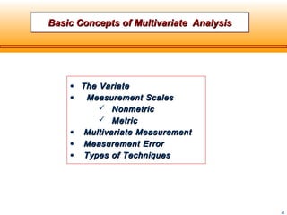 multivariate data analysis | PPT | Free Download