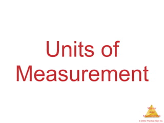 Units of Measurement 